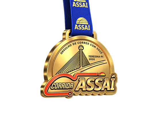 Medalha de participação da Corrida Assaí Teresina