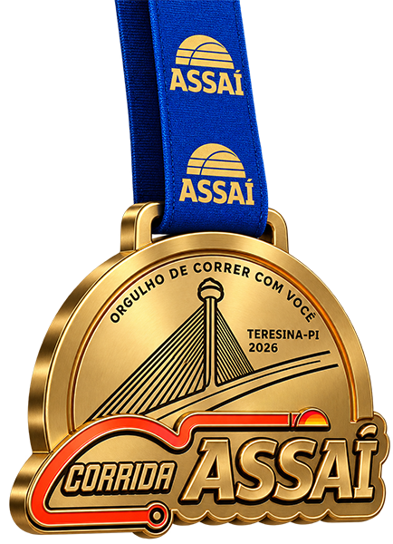 Medalha da Corrida Assaí Teresina 2026