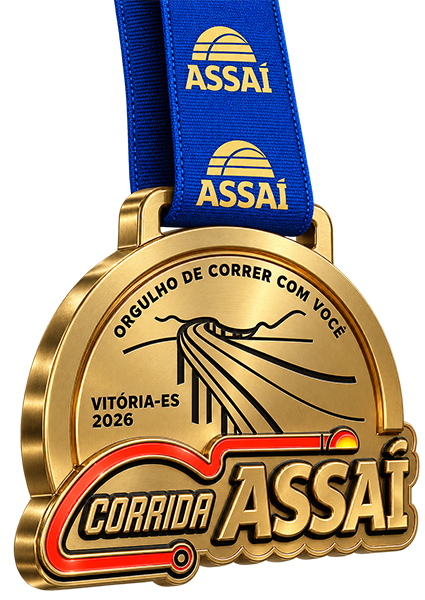 Medalha da Corrida Assaí Vitória 2026